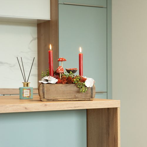 Product Taper Candles Red Candles Candle Decoration Christmas Ø21/170mm 6 Pcs