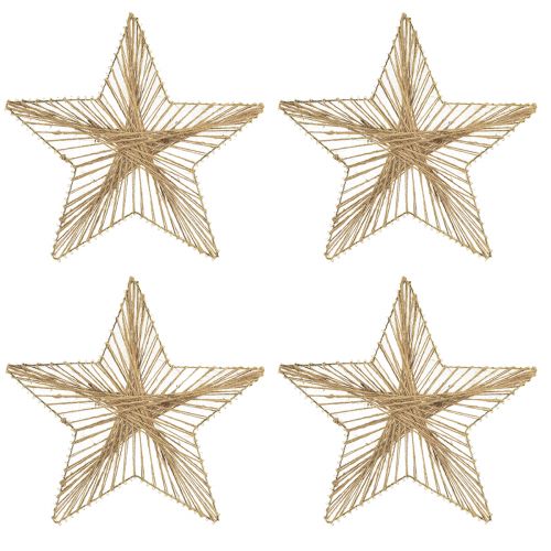 Product Star Jute Natural Rustic Christmas Star 30cm 4pcs