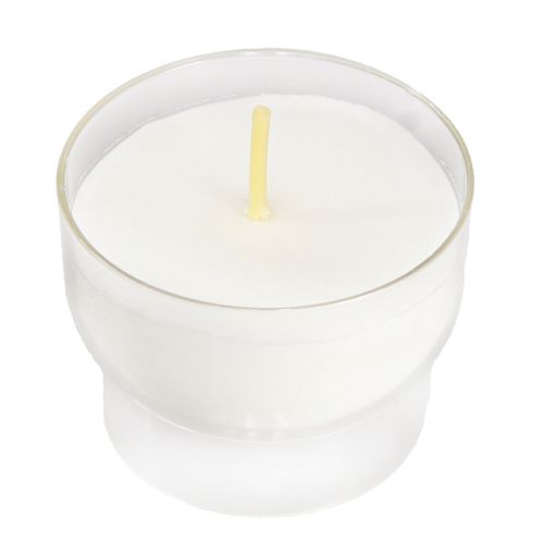 Product Votive candles in white with bowl Ø4.3cm 25 pcs