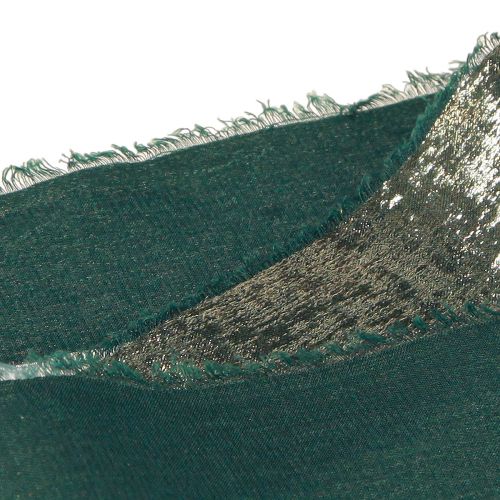 Product Christmas Ribbon Green Gold Frayed Vintage W40mm L10m