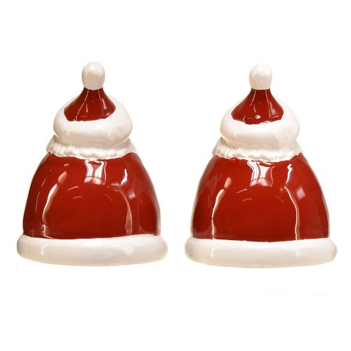 Product Santa Claus figure in red 13 cm – Ideal Christmas decoration for a festive atmosphere – 2 pieces