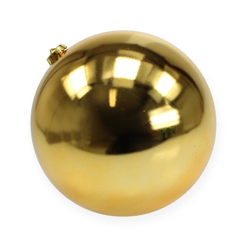 Floristik24 Christmas ball medium gold 20cm plastic