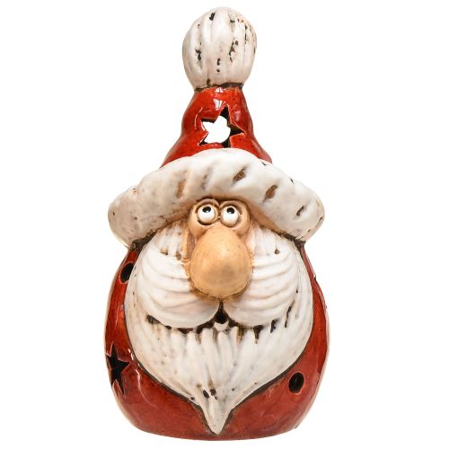 Product Cozy Santa Claus lantern in red – 18 cm – atmospheric Christmas decoration