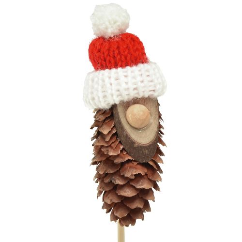 Product Cone gnome with hat flower pin gnome 8cm 12 pcs