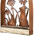 Floristik24 Easter decoration rust bunnies decoration hanging decoration metal 20×5×29.5cm