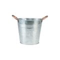 Floristik24 Mini flower pot with handles metal bucket Ø12cm H10cm 6pcs