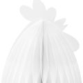 Floristik24 Decorative chicken honeycomb paper decorative figure white 28.5x15.5x30cm