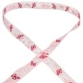 Floristik24 Organza ribbon butterfly ribbon pink 15mm 20m