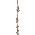 Floristik24 Decorative hanging maritime wood seahorse anchor fish 60cm