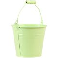 Floristik24 Bucket with handle planter pastel metal Ø10cm H8cm 10pcs