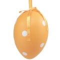 Floristik24 Easter eggs hanging plastic eggs with dots 8x11,5cm 6pcs