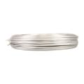 Floristik24 Aluminum wire aluminum wire 3mm jewelry wire white-silver matt 500g