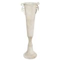 Floristik24 Decorative trophy vase antique with handles metal grey Ø15cm H59cm