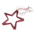 Floristik24 Decorative stars with glitter red stars for hanging 18cm 8 pcs