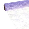 Floristik24 Deco fleece Sizoweb table runner purple 30cm 5m