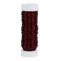 Floristik24 Decorative Enamel Wire Ø0.30mm 30g/50m Bordeaux