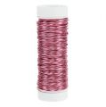 Floristik24 Deco wire Ø0.30mm 30g/50m pink