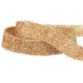 Floristik24 Decorative ribbon gold glitter ribbon Christmas ribbon W20mm L15m