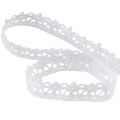 Floristik24 Decorative ribbon lace white crochet lace decorative ribbon W12mm L20m