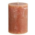 Floristik24 Solid coloured candles caramel pillar candles 85×120mm 2 pcs