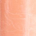 Floristik24 Solid coloured pillar candles in peach 85x200mm 2 pcs