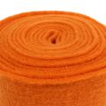 Floristik24 Felt ribbon 15cm x 5m orange