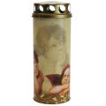 Floristik24 Grave candle angel grave candle with mourning light motif Ø6cm H15.5cm