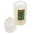 Floristik24 Grave candle white vegetable oil ICP burning time 4 days H20cm