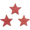 Floristik24 Wooden stars decoration Christmas decoration stars pink gloss Ø5cm 8pcs