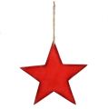 Floristik24 Wooden stars to hang 30cm red 3pcs