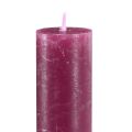 Floristik24 Candles Solid Colored Berry Taper Candles 34x300mm 4 Pcs