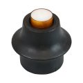 Floristik24 Tealight holder black candle holder ceramic Ø12cm H9cm