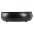 Floristik24 Candle bowl black candle holder with magnets Ø20cm