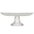 Floristik24 Classic glass cake plate on foot - Elegant for every celebration Ø 20cm