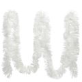 Floristik24 Tinsel garland in bright white tree decoration 270cm