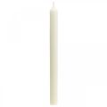 Floristik24 Rustic Candles Tall Taper Candles Solid Colored White 350/28mm 4pcs