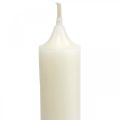Floristik24 Rustic Candles Tall Taper Candles Solid Colored White 350/28mm 4pcs