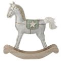 Floristik24 Rocking horse decoration Christmas cream 20x4.5x22cm 2 pieces