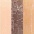 Floristik24 Narrow pillar candles in brown 3 colours 50x100mm 12 pcs