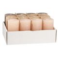 Floristik24 Narrow pillar candles in brown 3 colours 50x100mm 12 pcs