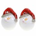 Floristik24 Snowman with LED light 10.5cm 2pcs