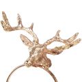 Floristik24 Napkin rings deer metal table decoration rose Ø3.5cm H 6.5cm 4pcs