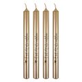 Floristik24 Christmas candles, stick candles, Christmas cream, 25 cm, 4 pieces