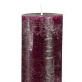 Floristik24 Taper Candles Solid Colored Candles Burgundy 50x300mm 4 pcs