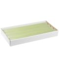 Floristik24 Pillar Candles Lime Green Solid Colored Candles 34x300mm 4 pcs