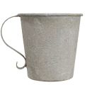 Floristik24 Candle holder vintage cup decoration grey Ø11cm H11cm