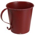 Floristik24 Candle holder vintage cup decoration wine red Ø11cm H11cm