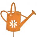 Floristik24 Flower plug metal rust decoration watering can 10x8.5cm 4pcs