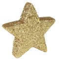 Floristik24 Scattered stars light gold glitter 4-5cm 40pcs