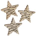 Floristik24 Scatter decoration wooden stars Christmas natural Ø4cm 72 pcs